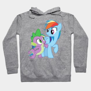 Rainbow Dash and Spike Hoodie